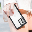 Case for Motorola Moto G73 5G, Fusion Hybrid, transparent / black