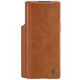 NILLKIN flip case for Samsung Galaxy Z Fold6 5G, CamShield Qin Pro, leather, brown