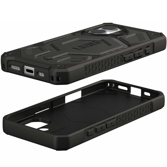 Urban Armor Gear Case for iPhone 15 Plus, Monarch Pro Kevlar MagSafe, black