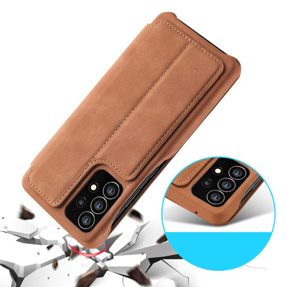 Flip case for Samsung Galaxy A53 5G, LC.IMEEKE, brown