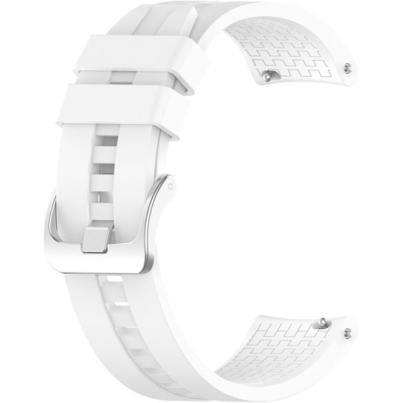 22mm Silicone strap with buckle for Huawei Watch GT / Watch GT2 - White
