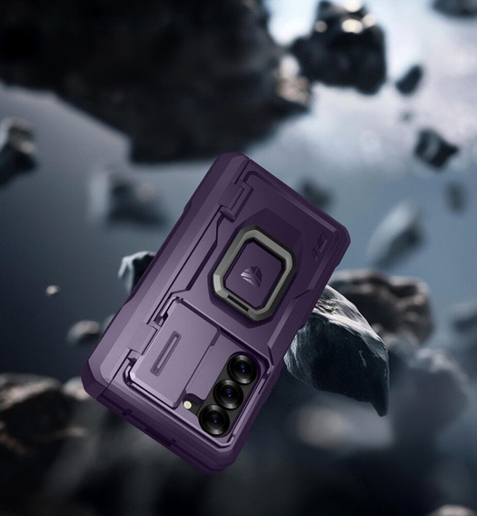 Armored case for Samsung Galaxy Z Fold 6 5G, Dexnor Full Body S-Pen Slot, purple
