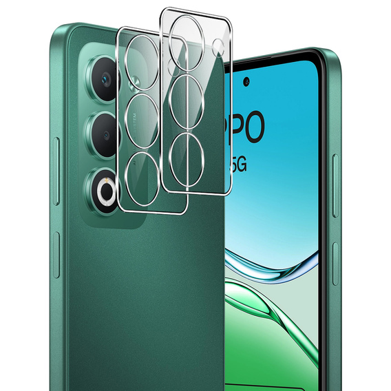 2x ERBORD Camera Tempered Glass for Realme 12 Pro / 12 Pro+, Transparent