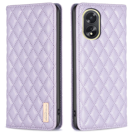 Flip case for Oppo A38 4G, Wallet, BINFEN COLOR, purple