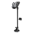Car windshield mount with adjustable arm for smartphones
