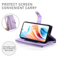 Flip case with zip pocket for Samsung Galaxy A57 5G, purple