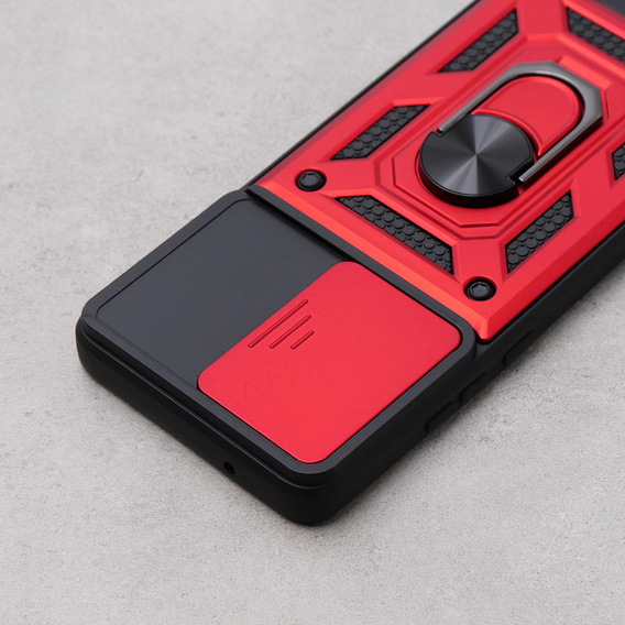 Case for Motorola Edge 40 Neo, CamShield Slide, red
