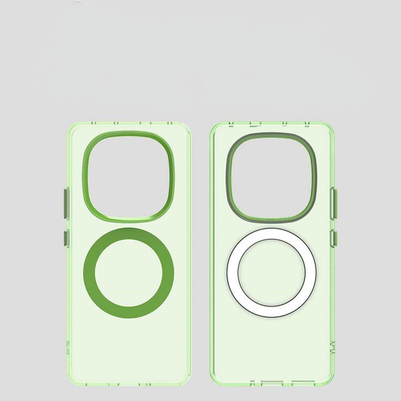 Case for Xiaomi Redmi Note 14 Pro 5G / Poco X7 5G, Fusion Hybrid, for MagSafe, green