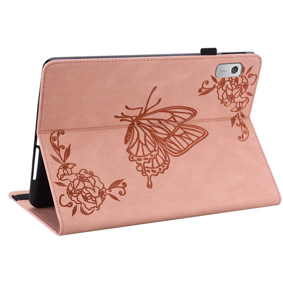 Case for Lenovo Tab M9, Butterfly, pink