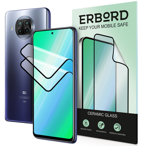 2x Ceramic ERBORD Hybrid Glass for Xiaomi Mi 10T Lite 5G