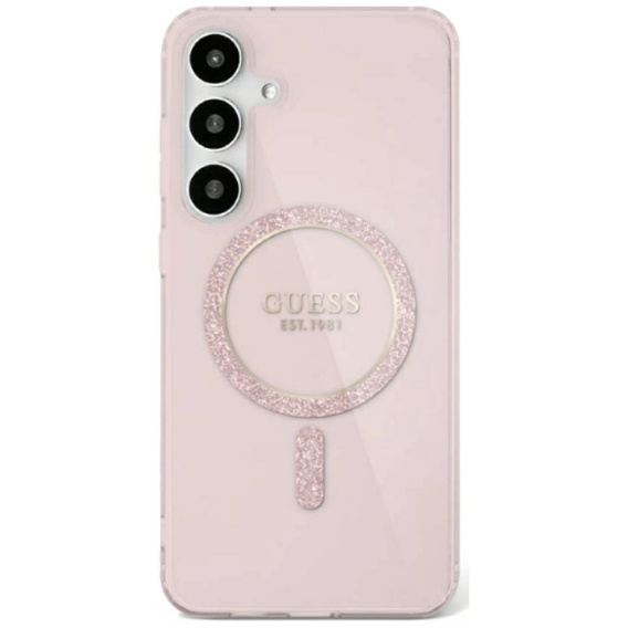 GUESS IML Glitter Circle case for Samsung Galaxy S25