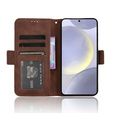 Flip case for Samsung Galaxy S25 FE, Card Slot, brown