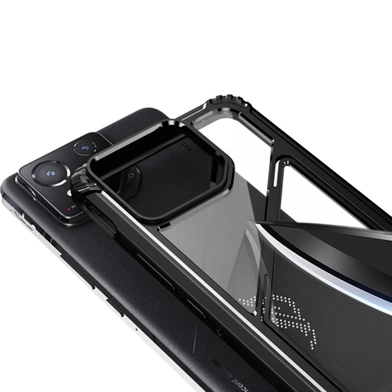 Case for ASUS ROG Phone 8 Pro, Armor Kickstand, with stand, black