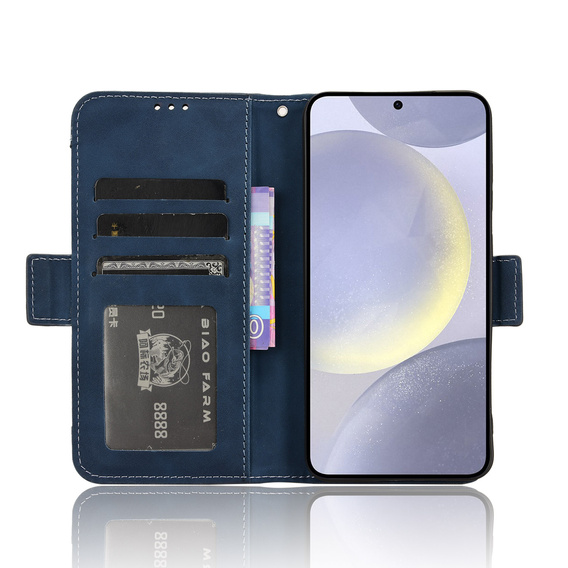 Flip case for Samsung Galaxy S25 FE, Card Slot, dark blue