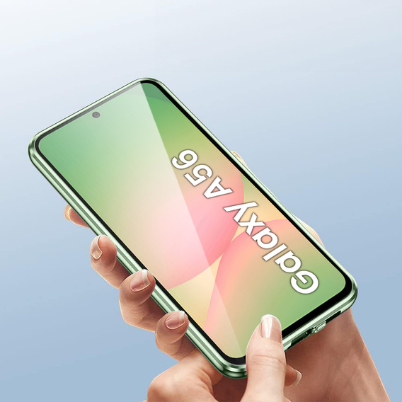Case for Samsung Galaxy A56, Magnetic Dual Glass, green