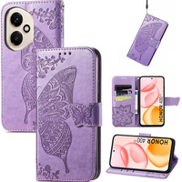 Flip case for Honor 400 5G, Butterfly, purple