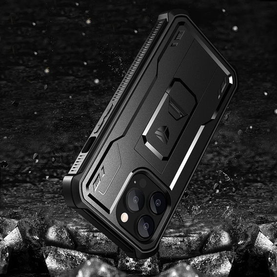 Armored case for iPhone 13 Pro, Dexnor Full Body, black