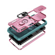 Case for Samsung Galaxy S24, CamShield Slide, green / pink