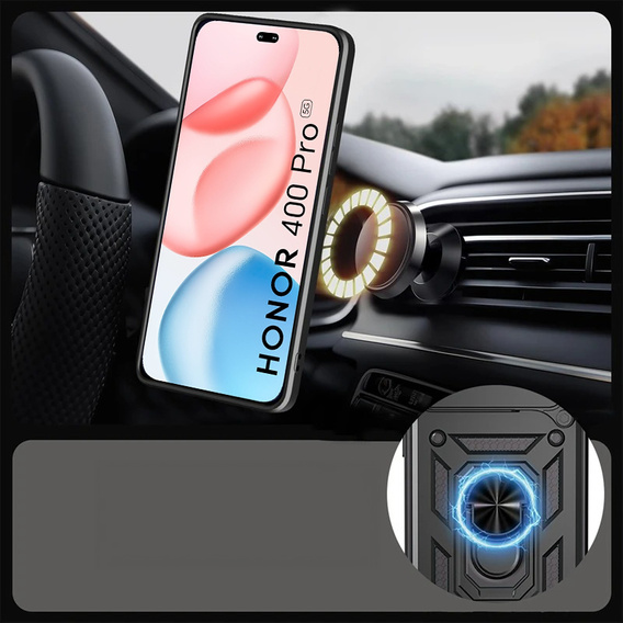 Case for Honor 400 Pro 5G, CamShield Slide, black