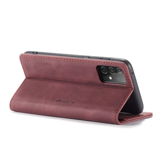 CASEME case for Samsung Galaxy A52 / A52s, Leather Wallet Case, maroon