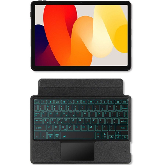 Case + keyboard Xiaomi Redmi Pad SE 11", Keyboard Touchpad, black