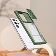 Case for Samsung Galaxy S22 Ultra, Slide Camera, green