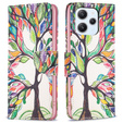 Flip case for Xiaomi Redmi 12 4G, Wallet, tree of life, white