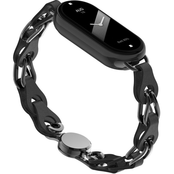 Stainless Steel Watch Strap with Protective Case for Apple Watch, Silver