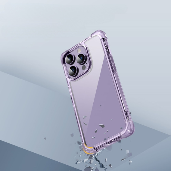 Case for iPhone 14 Pro, ERBORD CornerShield, purple