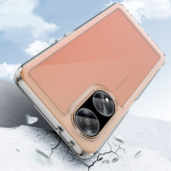 Case for Oppo A98 5G, Fusion Hybrid, transparent