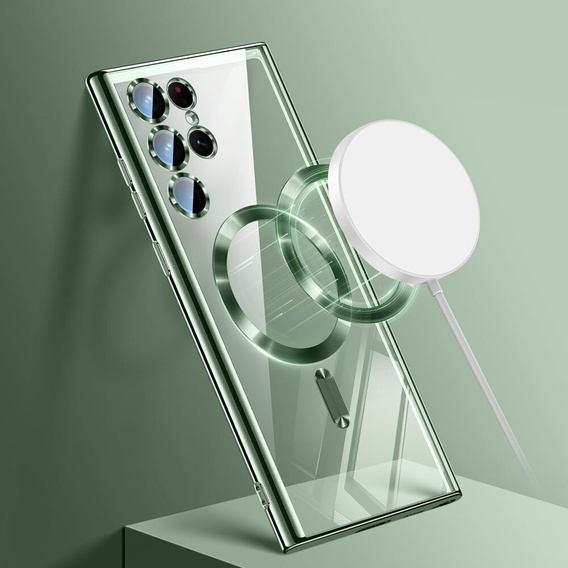 Case for Samsung Galaxy S23 Ultra, MagSafe Hybrid, green