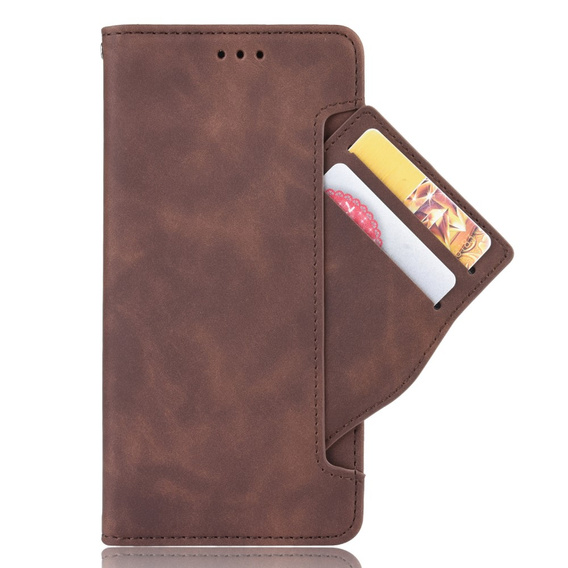 Flip case for Xiaomi Redmi Note 11 / 11S, Card Slot, brown