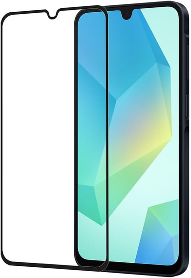 3D Tempered Glass for Samsung Galaxy A16, black frame