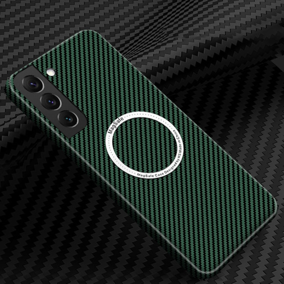 Case for Samsung Galaxy S21, Magsafe Slim Carbon, green