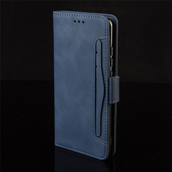 Flap case for Oppo Reno 14, Card Slot, wallet, navy blue