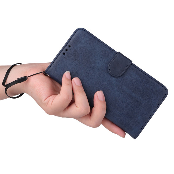 Flip case for Samsung Galaxy A34 5G, Leather Wallet, dark blue