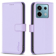 Flip case for Xiaomi Redmi Note 13 Pro 4G / Xiaomi Redmi Note 14S / Xiaomi Poco M6 Pro 4G, BINFEN Wallet, purple