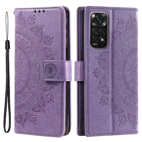 Flip case for Xiaomi Redmi Note 11/11S, Mandala, purple
