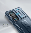 Armored case for Samsung Galaxy S24 FE, Dexnor Full Body (Two Frames), dark blue