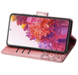 Flip case for Realme Note 50, Butterfly, pink rose gold