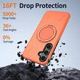 MagSafe case with stand for Samsung Galaxy A57 5G, orange