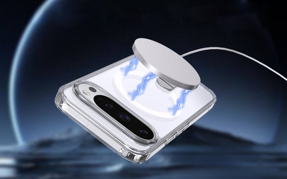 Fusion Hybrid case for Google Pixel 10 Pro XL, for MagSafe, with stand, transparent