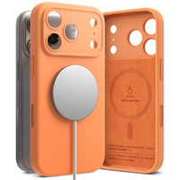 Ringke case for iPhone 17 Pro Max, Silicone Magnetic MagSafe, Tangerine
