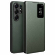 Qialino View Window leather flip case for Samsung Galaxy S26 Ultra, green