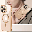 Case for iPhone 16 Pro, Electro MagSafe, desert titanium + Screen Glass