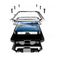 Armored case for iPhone 16E, R-JUST, silver