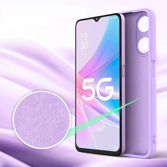Case for Oppo A38 4G / Oppo A18 4G, Silicone Lite, purple