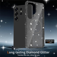 Glitter case, for MagSafe for Samsung Galaxy S26 Ultra, transparent/black