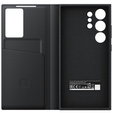 Original Samsung Case for Galaxy S24 Ultra, S View Wallet Cover, black