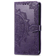 Flip case for Motorola Edge 50 Pro, Mandala, purple